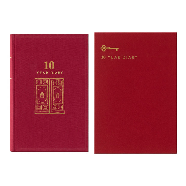 Midori 10 Years Diary - Dark Read
