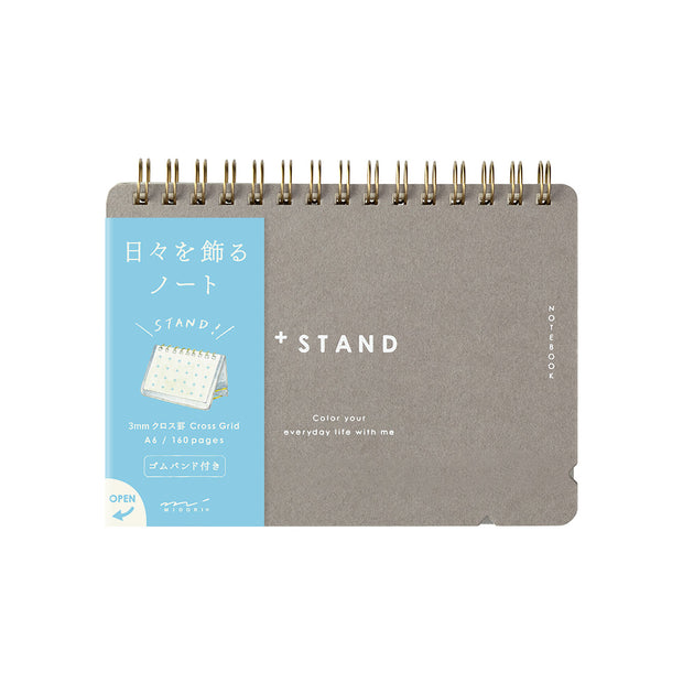 Midori Notebook +Stand , A6 - Dot Grid