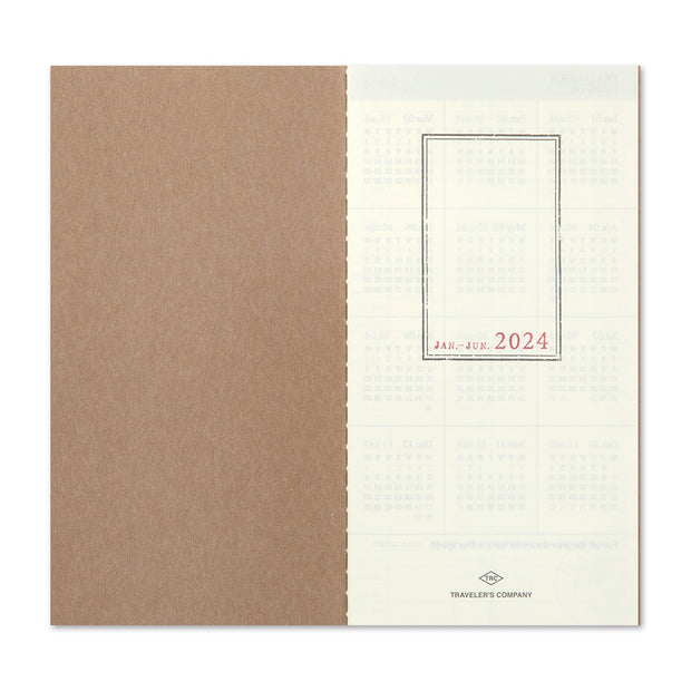 Traveler's Notebook 2024 Weekly Vertical Refill, Regular Size