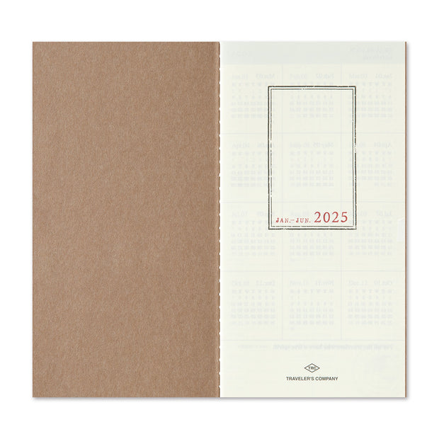 Traveler's Notebook 2025 Weekly+Memo Planner, Regular Size