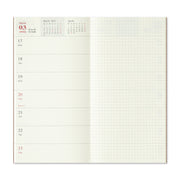 Traveler's Notebook 2025 Weekly+Memo Planner, Regular Size