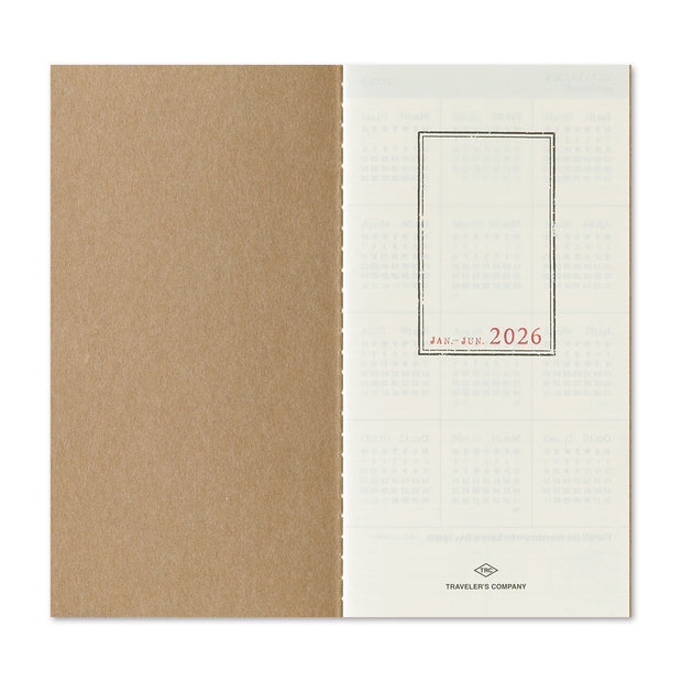 TRAVELER'S notebook Refill 2026 Weekly Vertical