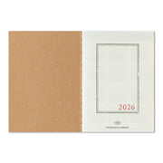 TRAVELER'S notebook Passport Size Refill 2026 Monthly