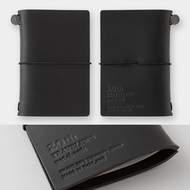 Traveler's notebook Card Size 20th Anniversary Set - Black
