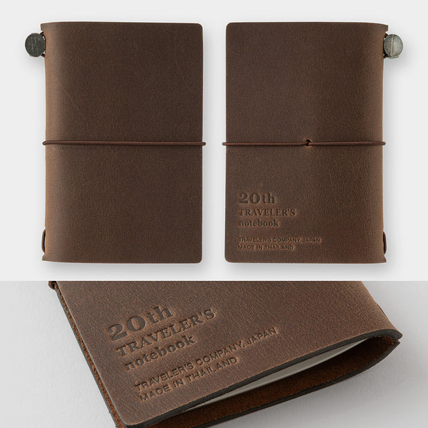 TRAVELER'S notebook Card Size 20th Anniversary Set - Brown