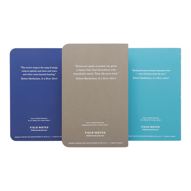 Field Notes, Is a River Alive? Summer 2025 Quarterly Edition - Set of 3