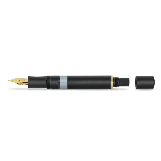 Kaweco Piston Sport AL Fountain Pen, Black - EF (Extra Fine)