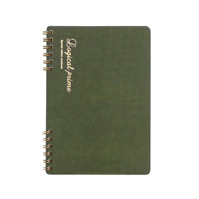 Logical Prime W Ring Notebook A5, Green - 7mm Lined