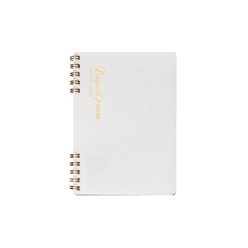 Logical Prime W Ring Notebook A6, White - Blank