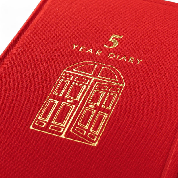 Midori 5 Year Diary - Red
