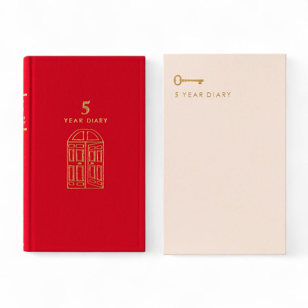 Midori 5 Year Diary - Red