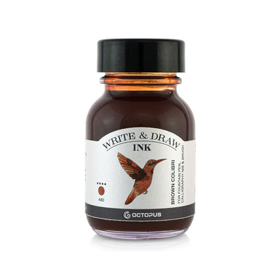 Octopus Write and Draw Ink, 50ml - Brown Colibri