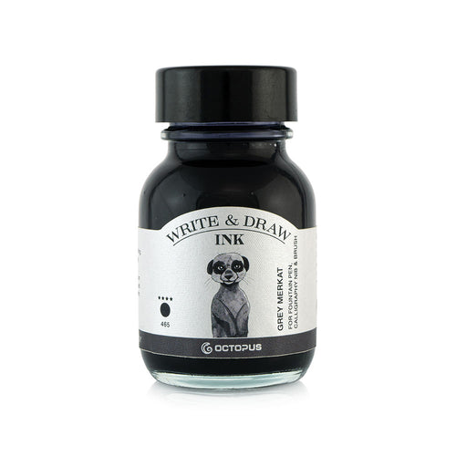 Octopus Write and Draw Ink, 50ml. - Grey Merkat