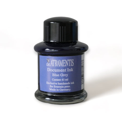 De Atramentis Fountain Pen Document Ink, 45 ml - Blue Grey