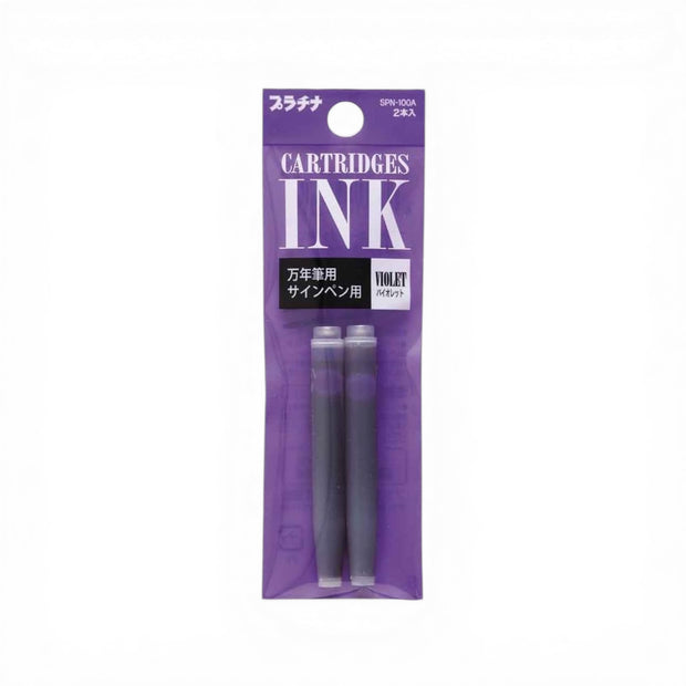 Platinum Ink Cartridges, Violet – Pack of 2 | Noteworthy Stationery