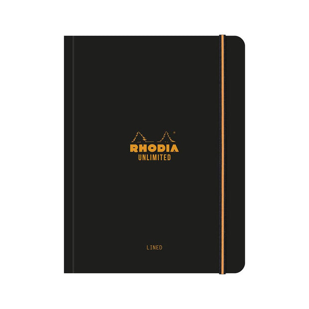 Rhodia Unlimited Notebook A5+, Lined - Black