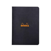 Rhodia Staplebound Notebook #16, Grid ,A5 - Black