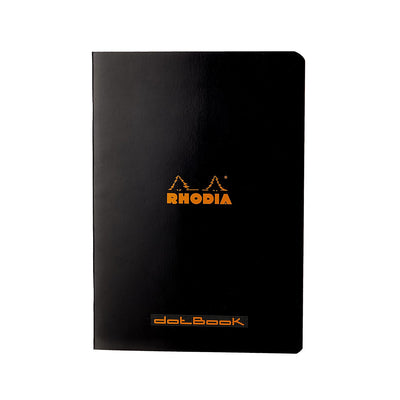 Rhodia Staplebound Notebook #16, Dot-Grid ,A5 - Black