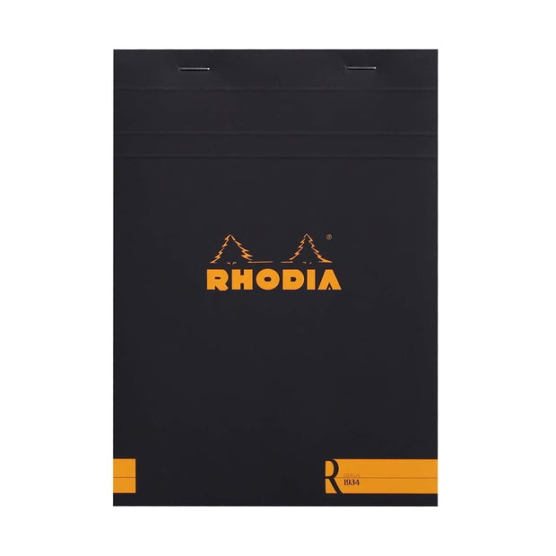 Rhodia R Pad #16, A5 Lined - Black