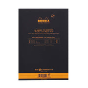 Rhodia R Pad #16, A5 Lined - Black