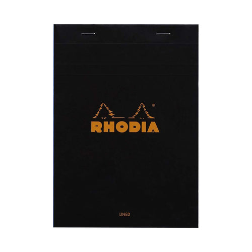 Rhodia Pad #16, Lined with margin, A5 - Black