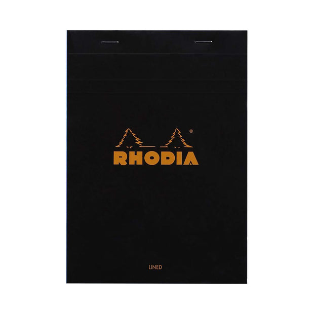 Rhodia Pad #16, Lined with margin, A5 - Black
