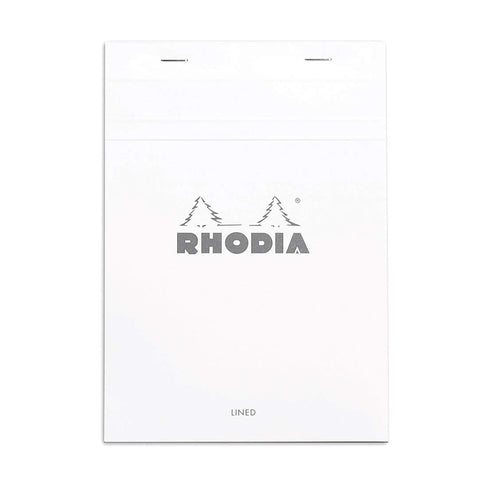 Rhodia Pad #16, Lined with margin, A5 - White