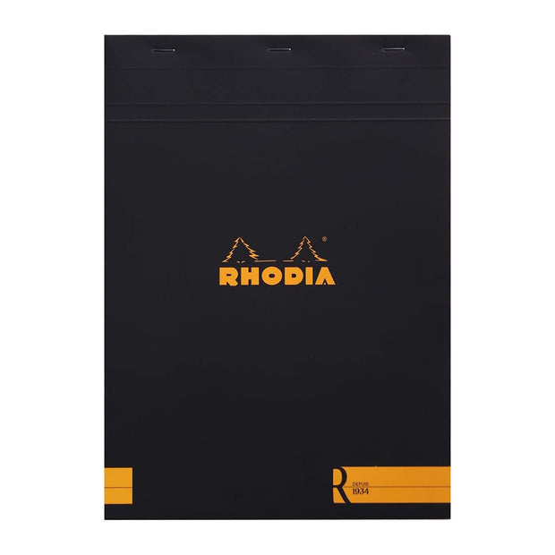 Rhodia R Pad #18, A4 Lined - Black