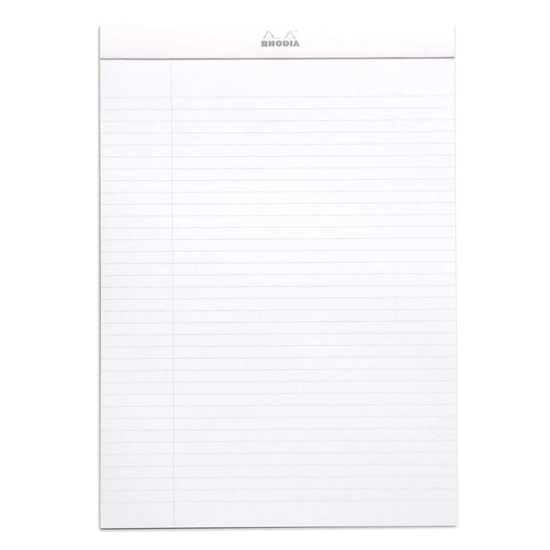 Rhodia Pad #18, Lined with margin, A4 - White