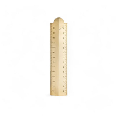 Makers Cabinet Stria Solid Brass Folding Ruler