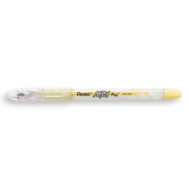 Pentel Milky Pop Pastel Gel Pen 0.8mm - Yellow
