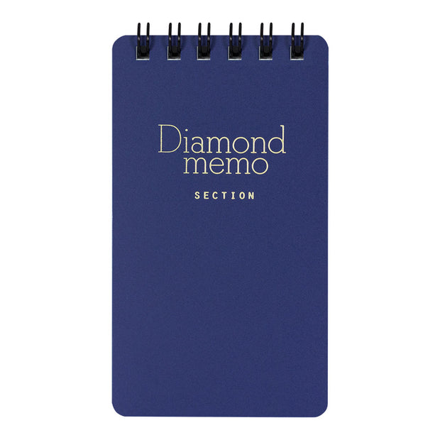 Midori Diamond Memo Book, Grid, Small - Blue