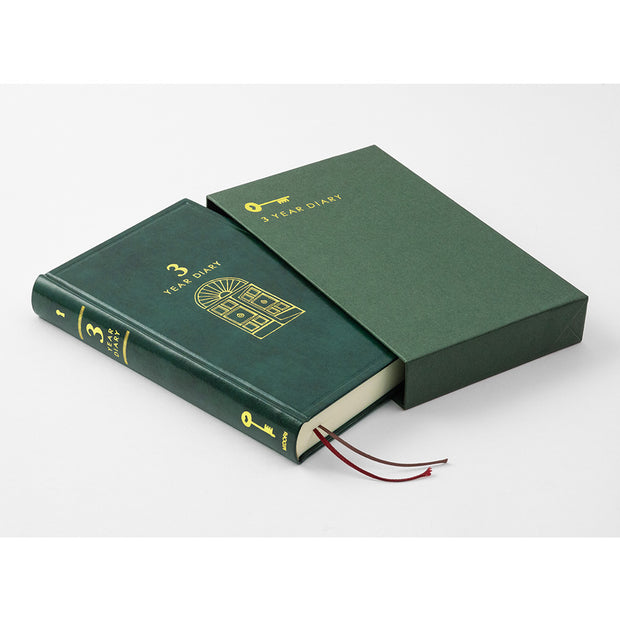 Midori 3 Years Diary Limited Edition - Green Leather