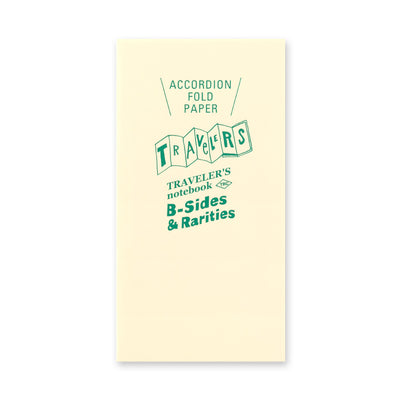 Traveler's Notebook B-Sides & Rarities Accordion Fold Paper Refill for Regular Size