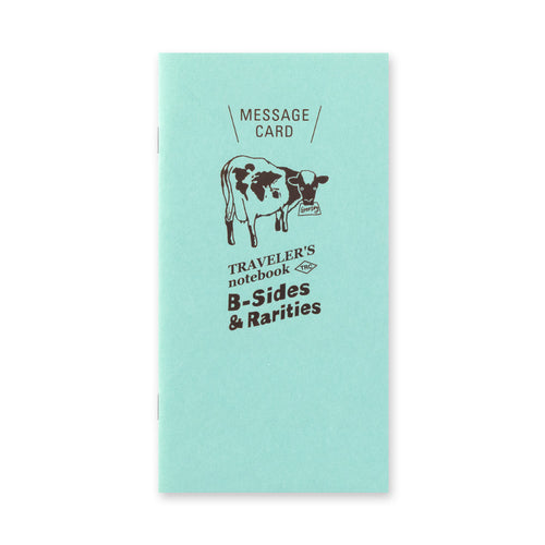 Traveler's Notebook B-Sides & Rarities Message Card Refill for Regular Size