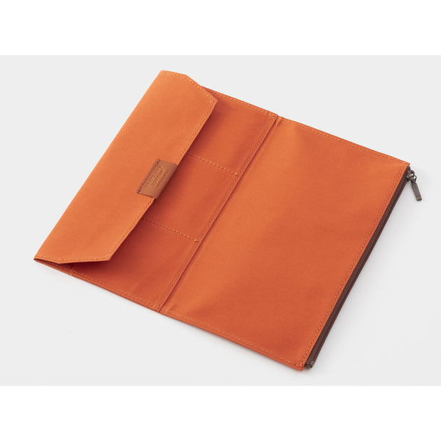 Traveler's Notebook B-Sides & Rarities Cotton Zipper Bag for Regular Size - Orange
