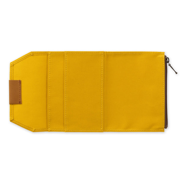 Traveler's Notebook B-Sides & Rarities Cotton Zipper Bag for Passport Size - Mustard