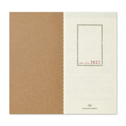 TRAVELER'S notebook Refill 2023 Weekly + Memo, Regular Size