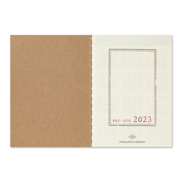 TRAVELER'S notebook Passport Size Refill 2023 Weekly, Passport Size