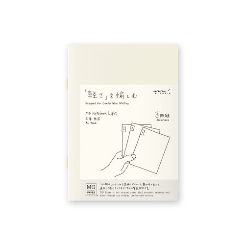 Midori MD Notebook Light A6  (Set of 3) - Blank