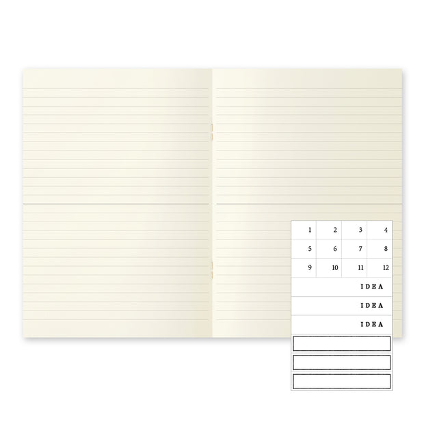 Midori MD Notebook Light A5  (Set of 3) - Lined