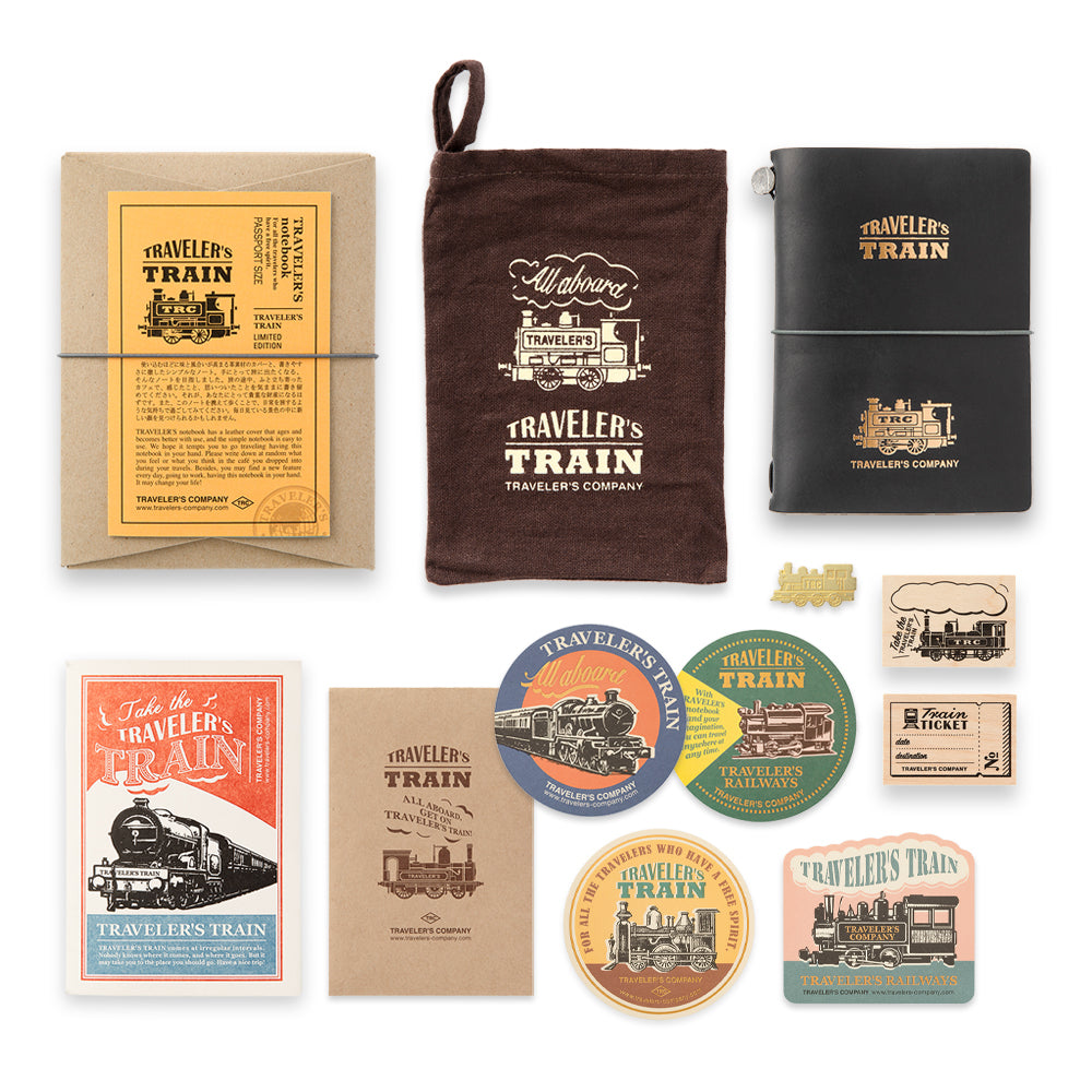 Traveler's Notebook Limited Edition Set, Passport Size - Railroad