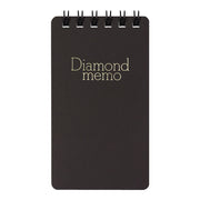 Midori Diamond Memo Book, Lined, Small - Black