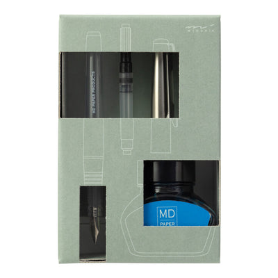 MD Fountain Pen Set with Bottled Ink, Limited Edition - Blue