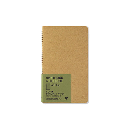 Traveler´s Company A5 Slim Kraft Spiral Ring Notebook - noteworthy