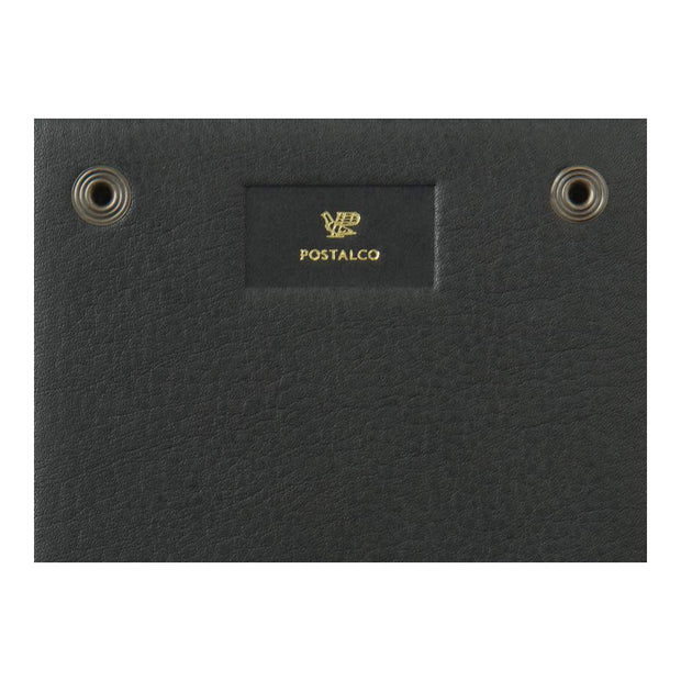 Postalco All Leather Snap Pad A5 - Charcoal Black
