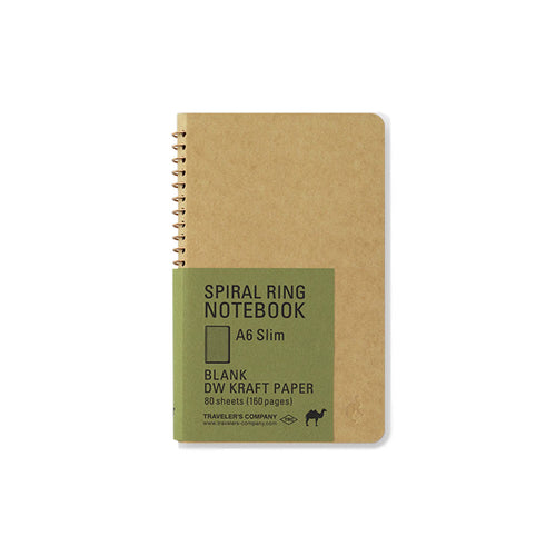 Traveler´s Company A6 Slim Kraft Spiral Ring Notebook - noteworthy