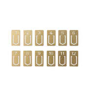 Traveler´s Company Brass Number Clips - noteworthy