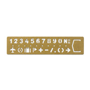 Traveler´s Company Brass Bookmark / Template - noteworthy