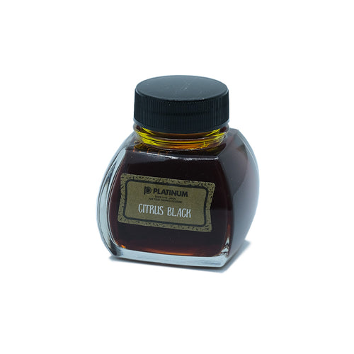 Platinum Classic Ink, Fountain Pen Ink Bottle, Citrus Black - 60ml